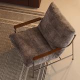 Modern Chenille Lounge Chair – Premium Comfort - StoolTopia