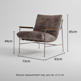 Modern Chenille Lounge Chair – Premium Comfort - StoolTopia