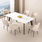Modern Curved Leather Dinning Chair - Contemporary Comfort for Stylish Spaces - StoolTopia