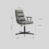 Modern Faux - Leather Swivel Office Chair – 360° Rotation, Memory - Foam Seat, Metal Frame, Ideal for Home Office, Gaming & Multi - Functional Workspaces - StoolTopia
