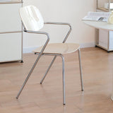 Modern Glossy Acrylic Armchair – Minimalist Dining & Café Chair with Chrome Frame - StoolTopia