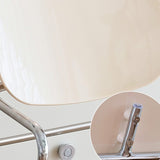Modern Glossy Acrylic Armchair – Minimalist Dining & Café Chair with Chrome Frame - StoolTopia