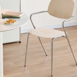 Modern Glossy Acrylic Armchair – Minimalist Dining & Café Chair with Chrome Frame - StoolTopia