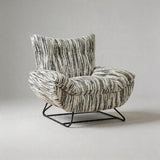 Modern Minimalist Upholstered Accent Chair with Ottoman for Living Room - StoolTopia