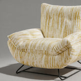 Modern Minimalist Upholstered Accent Chair with Ottoman for Living Room - StoolTopia