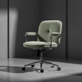 Modern Office Chair with Adjustable Height and Soft Fabric Upholstery - StoolTopia