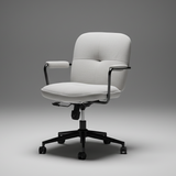 Modern Office Chair with Adjustable Height and Soft Fabric Upholstery - StoolTopia