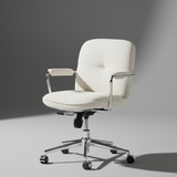 Modern Office Chair with Adjustable Height and Soft Fabric Upholstery - StoolTopia