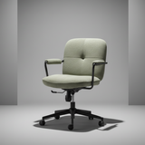 Modern Office Chair with Adjustable Height and Soft Fabric Upholstery - StoolTopia