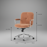 Modern Office Chair with Adjustable Height and Soft Fabric Upholstery - StoolTopia