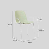 Modern Perforated Plastic Dining Chair with Metal Frame for Contemporary Spaces - StoolTopia