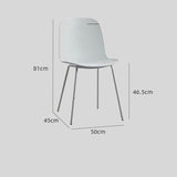 Modern Perforated Plastic Dining Chair with Metal Frame for Contemporary Spaces - StoolTopia