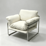 Modern Retro Lounge Armchair – Chrome Frame | StoolTopia - StoolTopia