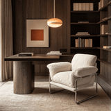 Modern Retro Lounge Armchair – Chrome Frame | StoolTopia - StoolTopia