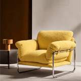 Modern Retro Lounge Armchair – Chrome Frame | StoolTopia - StoolTopia
