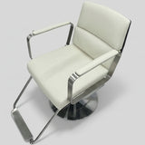 Modern Stainless Steel Salon Chair – Hydraulic Barber & Beauty Studio Seating - StoolTopia