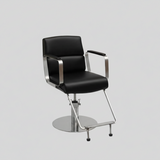 Modern Stainless Steel Salon Chair – Hydraulic Barber & Beauty Studio Seating - StoolTopia
