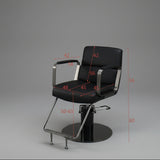 Modern Stainless Steel Salon Chair – Hydraulic Barber & Beauty Studio Seating - StoolTopia