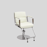 Modern Stainless Steel Salon Chair – Hydraulic Barber & Beauty Studio Seating - StoolTopia