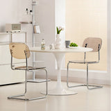 Transparent Acrylic Dining Chair - Sleek Cantilever Design & Chrome Frame - StoolTopia