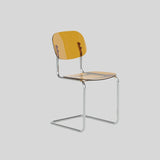 Transparent Acrylic Dining Chair - Sleek Cantilever Design & Chrome Frame - StoolTopia