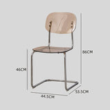Transparent Acrylic Dining Chair - Sleek Cantilever Design & Chrome Frame - StoolTopia