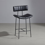 Modern Wrought Iron Bar Chairs For Bar Furniture Kitchen Bar Stools Backrest Creative Light Luxury Upscale Restaurant High Chair - StoolTopia