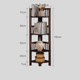 Multi - Tier Wooden Corner Shelf – Space - Saving Vertical Display Rack - StoolTopia