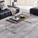 Multifunction Modern Minimalist Stainless Steel Frame Coffee & Work Table - StoolTopia