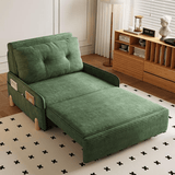 Multifunctional Foldable Corduroy Sofa Bed – Single to Double Pull - Out Design - StoolTopia