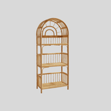 Natural Rattan Arch Bookshelf - StoolTopiaShelving & Storage