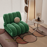 Nordic Bubble Cloud Velvet Accent Chair – Premium Channel Tufted Armchair - StoolTopia