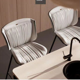 Nordic Leather Bar Chair - Modern Counter Height Stool for Kitchen & Salon - StoolTopia
