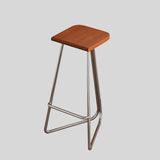 Nordic Minimalist Bar Stools Metal Japanese High Counter Design Chair Coffee Island - StoolTopia