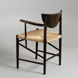 Nordic Solid Wood Dining Chair – Curved Backrest Armchair - StoolTopia