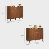 Nordic Storage Cabinet - Solid Wood Rattan Door | Minimalist Sideboard - StoolTopia
