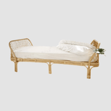 Nordic - Style Handwoven Rattan Daybed Sofa with Cushion (Multiple Sizes) - StoolTopia