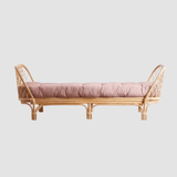 Nordic - Style Handwoven Rattan Daybed Sofa with Cushion (Multiple Sizes) - StoolTopia