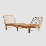 Nordic - Style Handwoven Rattan Daybed Sofa with Cushion (Multiple Sizes) - StoolTopia
