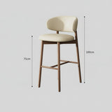 Oleandro Modern Counter & Bar Stool – North American FAS Solid Wood Frame, Premium Leather/Fabric Upholstery, High - Resilience Foam Seat - StoolTopia
