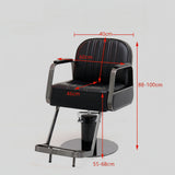 Retro Hydraulic Salon Chair – Heavy - Duty Metal Frame & Premium Leatherette Seat - StoolTopia