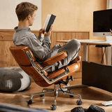 Robin Executive Leather Office Chair - Mid - Century Modern - StoolTopiaOffice Chairs