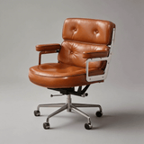Robin Executive Leather Office Chair - Mid - Century Modern - StoolTopiaOffice Chairs