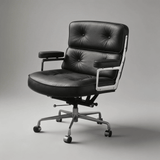 Robin Executive Leather Office Chair - Mid - Century Modern - StoolTopiaOffice Chairs