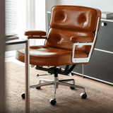 Robin Executive Leather Office Chair - Mid - Century Modern - StoolTopiaOffice Chairs