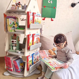 Rotating Tree - Shaped Kids' Bookshelf – Multi - Tier Reading & Toy Storage Rack - StoolTopia