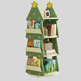 Rotating Tree - Shaped Kids' Bookshelf – Multi - Tier Reading & Toy Storage Rack - StoolTopia
