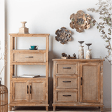 Rustic Herringbone Storage Cabinet Series – 3 Sizes - StoolTopia
