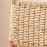 Scandinavian Woven Bar Stool – Solid Wood & Natural Rope Seat - StoolTopia