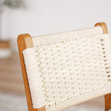 Scandinavian Woven Bar Stool – Solid Wood & Natural Rope Seat - StoolTopia